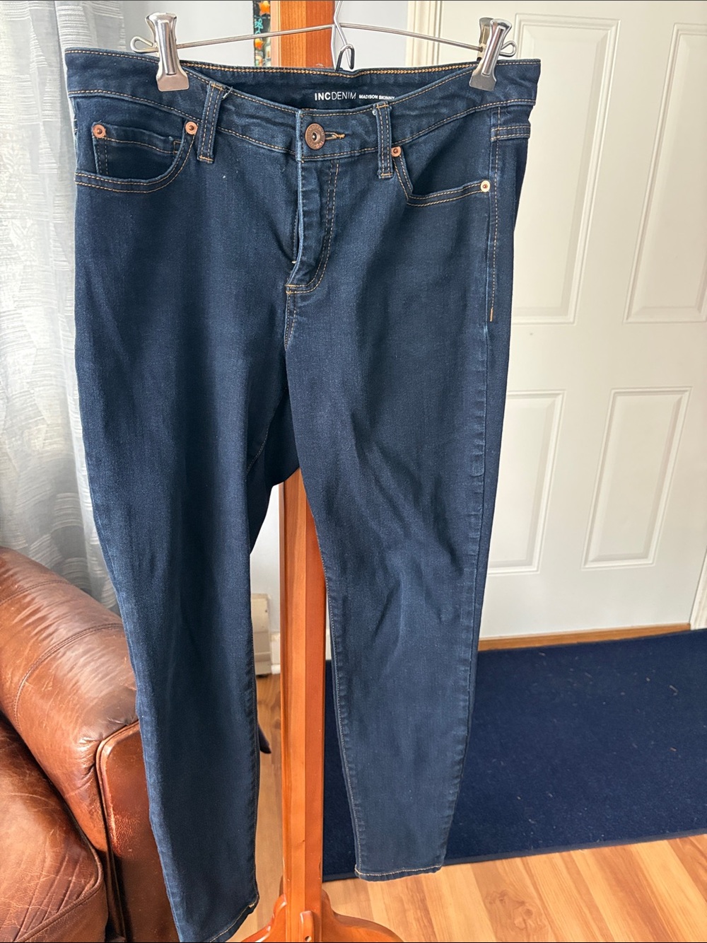 INC International Concepts Navy Skinny Jeans